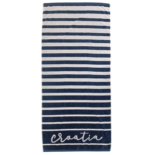 Ručnik za plažu Croatia, 85x180cm, plavi