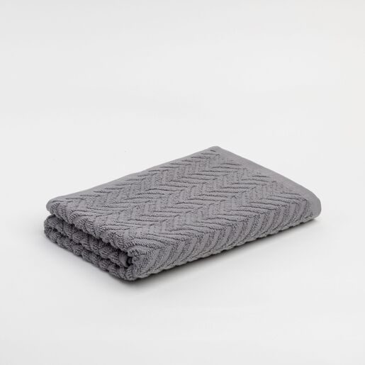 Ručnik Zig Zag, 30x50cm, sivi
