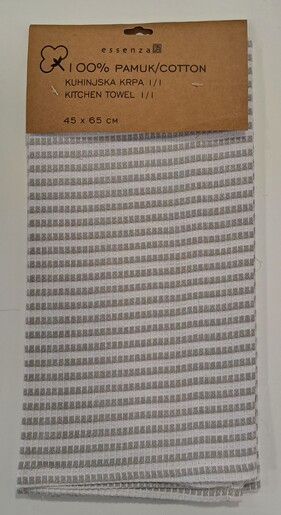 Kuhinjska krpa Waffle, 45x65cm, pruge, bež