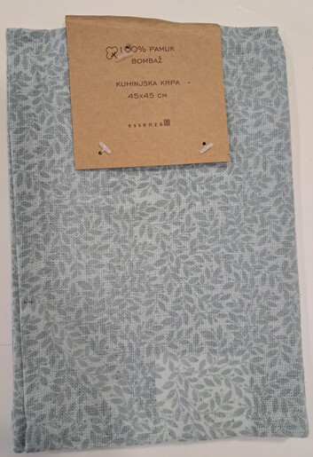 Kuhinjska krpa printana, 45x45cm, zelena