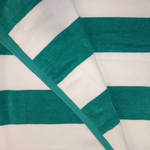 Ručnik za plažu, 85x180cm, pruge, mint