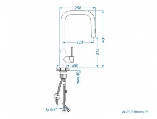 Alveus slavina Bloom-Ps Monarch, Copper Brushed