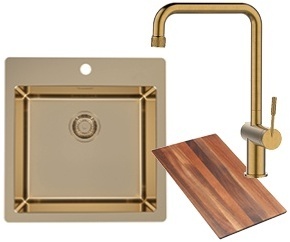 Alveus set PURE 30 i slavina FLORA Bronze