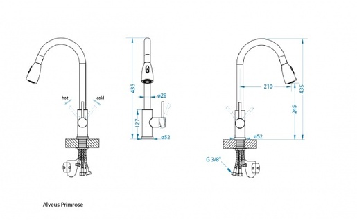 Alveus slavina Primrose - Ps, Inox