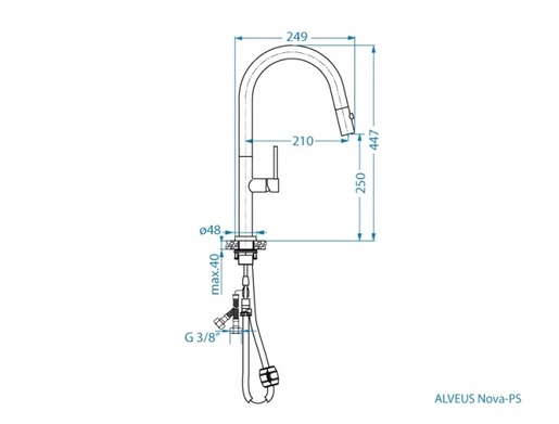 Alveus slavina Nova-Ps, Inox