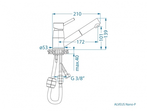 Alveus slavina Nano-P, Krom