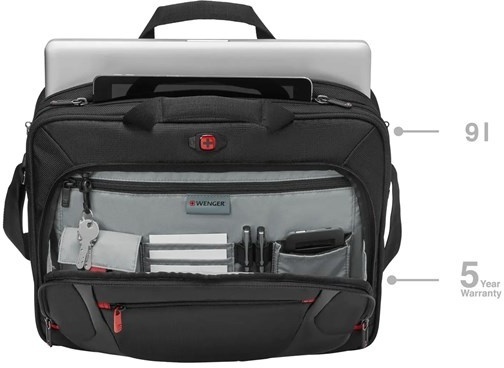 Wenger Sensor za Macbook Pro, do 16", crna, torba