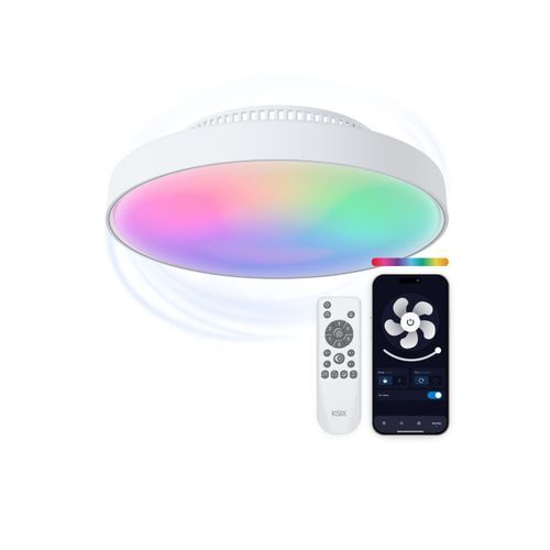 KSIX, Stropna svjetiljka s ventilatorom bez lopatica Mistral