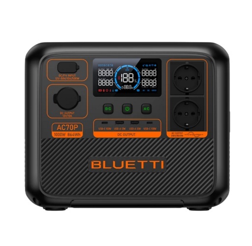 Bluetti AC70P prijenosna elektrana 1000W / 864Wh