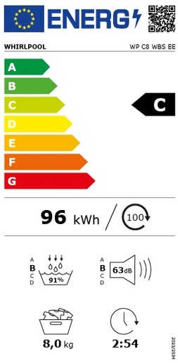 Whirlpool sušilica rublja WP C8 WBS EE