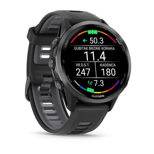 Garmin Forerunner 970, Carbon Gray / DLC Titanium, Black, 010-02969-10, pametni sat