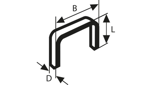 BOSCH klamerica od tanke žice tipa 53, 11.4x0.74x8 mm
