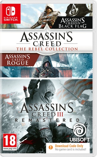 Assassin's Creed Double Pack: Assassin's Creed Rebel Collection & Assassin's Creed 3 Liberation Remaster Code In a Box - Nintendo Switch