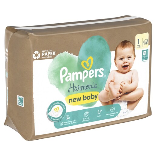 Pampers Harmonie pelene, vel. 1 (2-5kg), 35 kom
