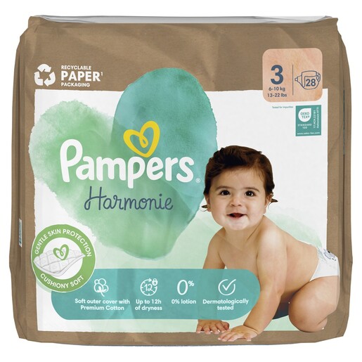 Pampers Harmonie pelene, vel. 3 (6-10kg), 28 kom