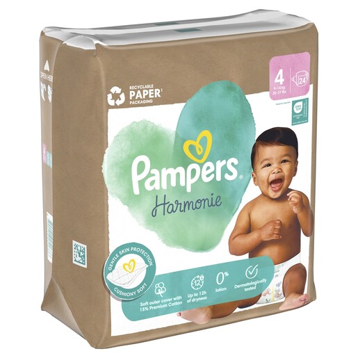 Pampers Harmonie pelene, vel. 4 (9-14kg), 24 kom