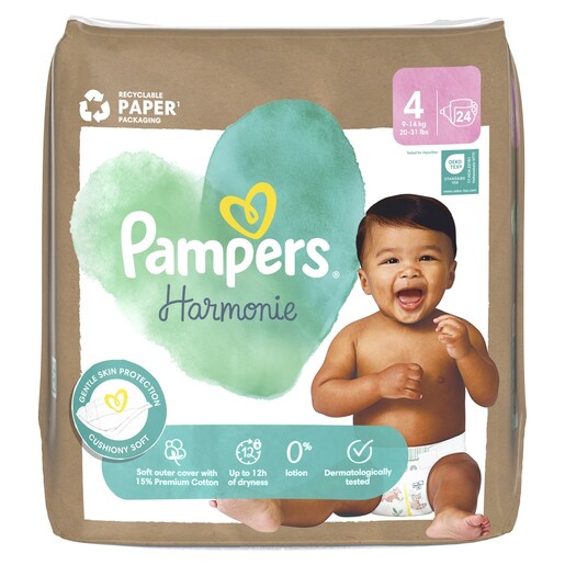 Pampers Harmonie pelene, vel. 4 (9-14kg), 24 kom