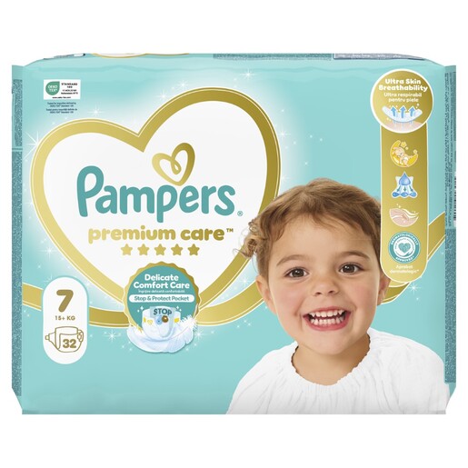 Pampers Premium Care pelene, vel. 7 (15+kg), 32 kom