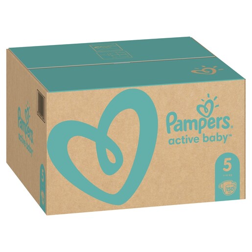 Pampers Active Baby Plus pelene, vel. 5 (11-16kg), 150 kom