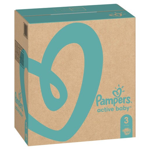 Pampers Active Baby Plus pelene, vel. 3 (6-10kg), 208 kom