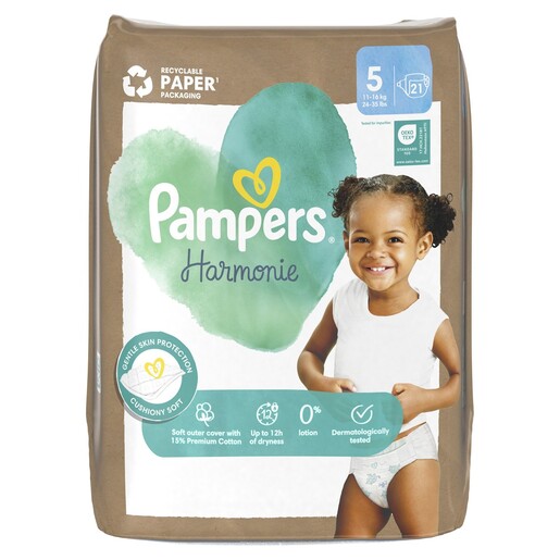 Pampers Harmonie pelene, vel. 5 (11-16kg), 21 kom