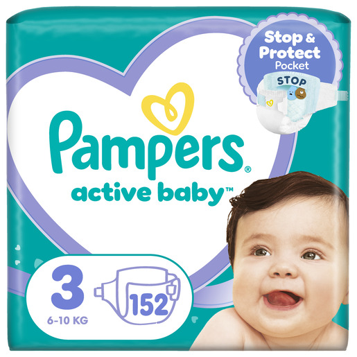 Pampers Mega Box pelene, vel. 3 (6-10kg), 152 kom