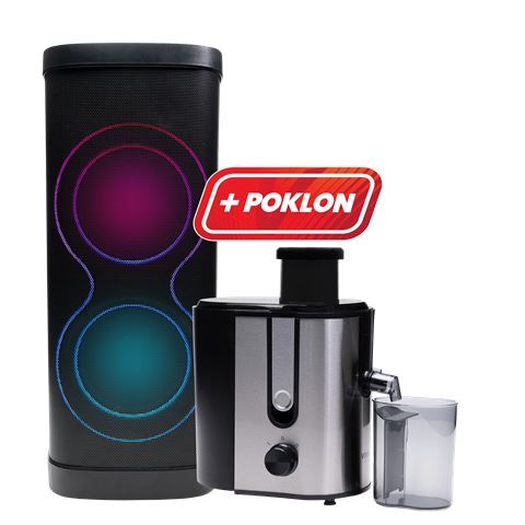 VIVAX karaoke zvučnik BS-1300 + VIVAX sokovnik AJ-400