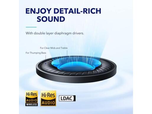 ANKER Soundcore slušalice ON-EAR BT SPACE Q45, crne