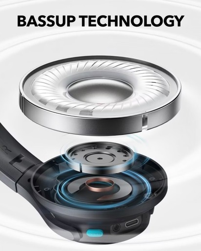 ANKER Soundcore Q11i, naglavne Bluetooth slušalice, sive