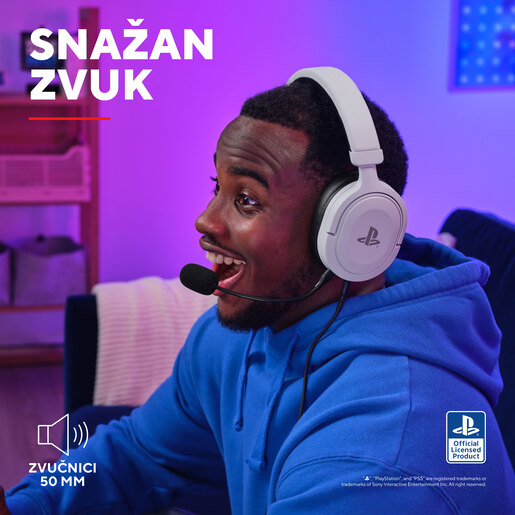 Trust GXT 498W, gaming slušalice, PS5, bijele