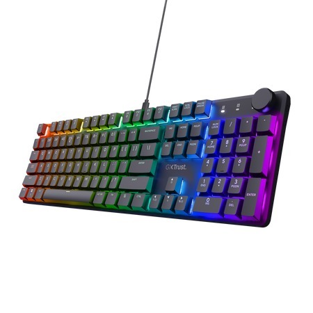 Trust gaming GXT 866 torix, mehanička tipkovnica, crna