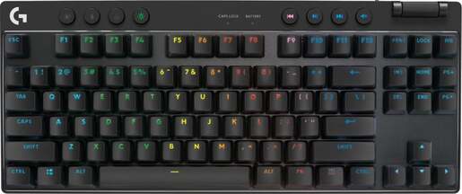 Logitech G PRO X TKL Lightspeed, mehanička tipkovnica, bežična, RGB, Tactile switch, crna (920-012136)