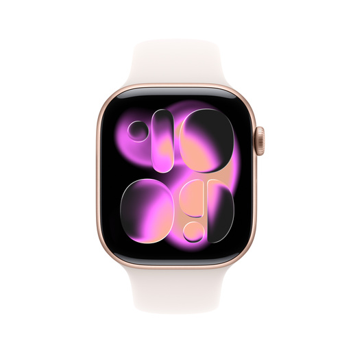 Apple Watch Series 11 GPS + Cellular 42mm Rose Gold Aluminium Case with Light Blush Sport Band S/M, pametni sat