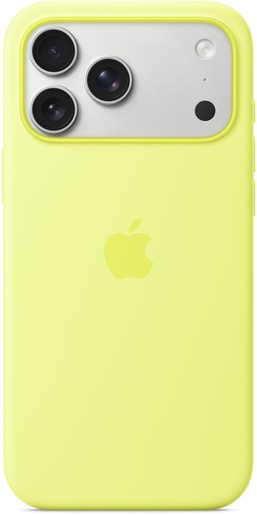 Apple iPhone 17 Pro Max Silicone Case s MagSafe, Neon Yellow (mgfm4zm/a)
