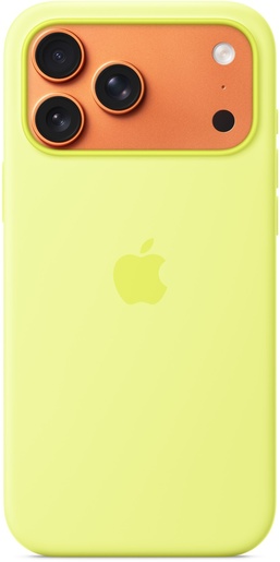 Apple iPhone 17 Pro Max Silicone Case s MagSafe, Neon Yellow (mgfm4zm/a)