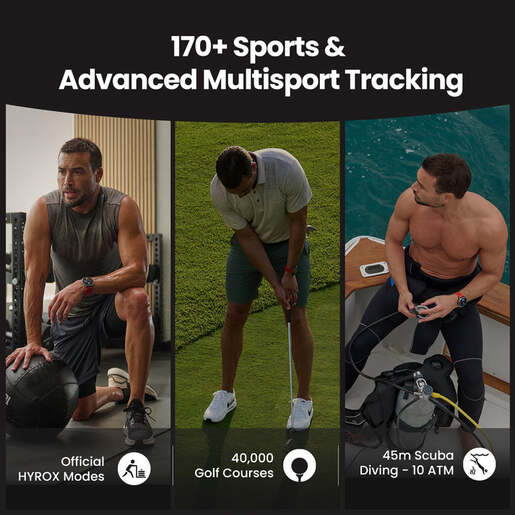 Amazfit BALANCE 2 NFC, crni kožni remen + crveni silikonski remen, pametni sat