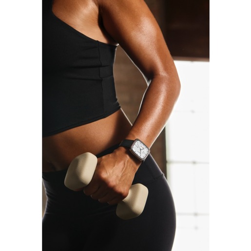 Amazfit Active 2 (Square) NFC , crni kožni remen + crveni silikonski remen, pametni sat