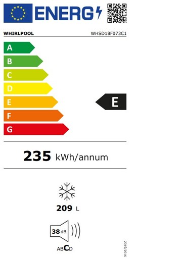 Whirlpool zamrzivač WHSD18F073C1