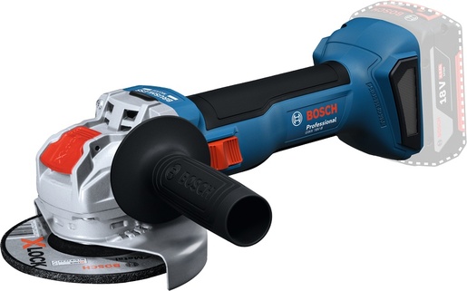 BOSCH Professional GWX 18V-8 aku kutna brusilica (125 mm), solo alat u L-BOXX-u