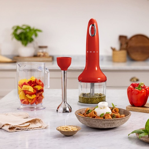 Smeg štapni mikser HBF03RDEU, crveni