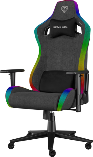 Genesis Trit 660 RGB, gaming stolica, siva
