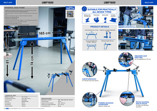 SCHEPPACH postolje za pile UMF1600