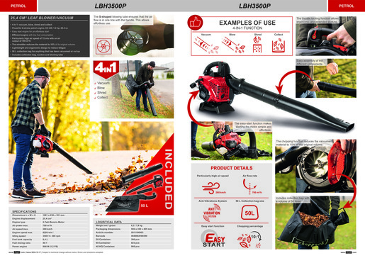 SCHEPPACH puhalo LBH3500P