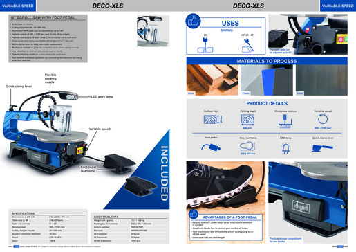 SCHEPPACH stolna ubodna pila DECO-XLS