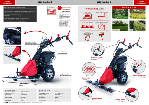 SCHEPPACH strižna kosilica BMS196-88 4,2 kW (5,7 KS)