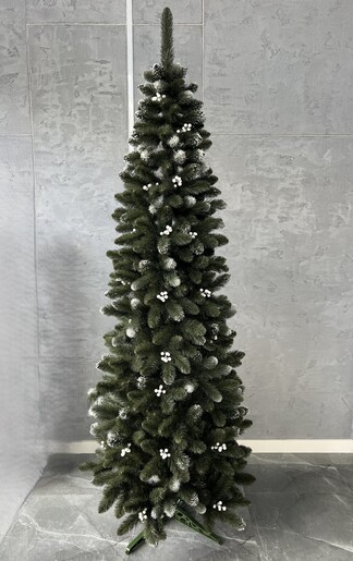 Umjetno božićno drvce IZA s perlama - SLIM 240 cm