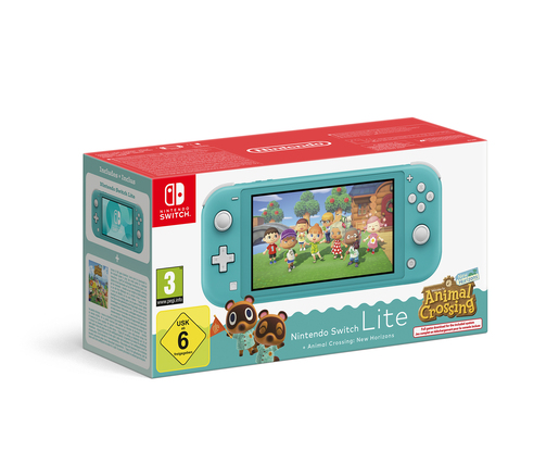 Nintendo Switch Lite Console Turquoise + Animal Crossing: New Horizons