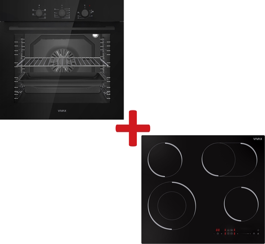 VIVAX HOME set pećnica BO-806BFTM G + ugradbena ploča BH-04MDOVC