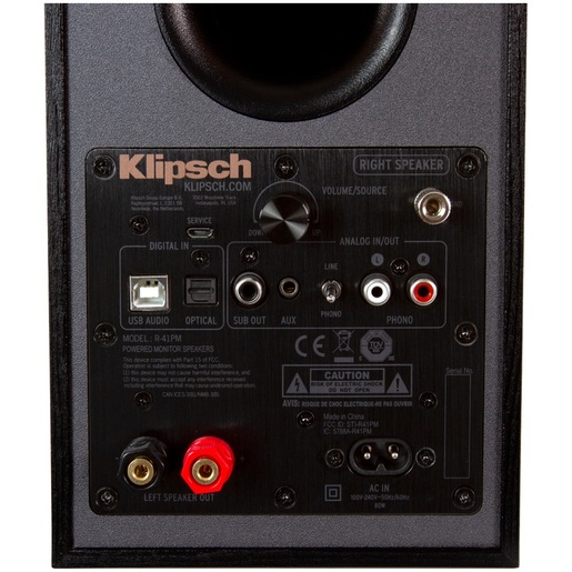 Klipsch R-41PM, zvučnici, crni
