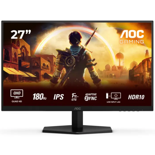 AOC monitor Q27G42XE, 27'', IPS, QHD, 180Hz, 0.5ms,  HDMI, DP, zvučnici